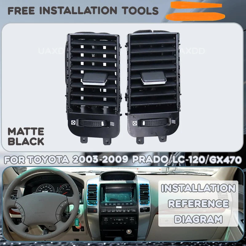 For Toyota 2003-2009 PRADO Lexus LC-120 GX470 LAND CRUISER LC-100 Interior AC Air Vent Grille Dashboard Panel Outlet Accessories