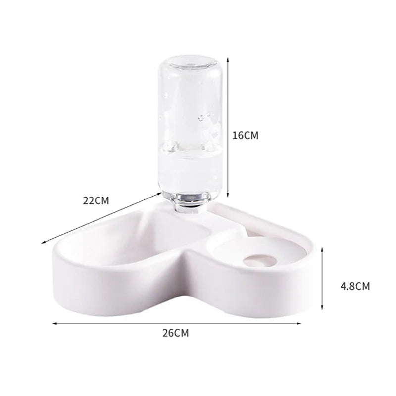 Dual-Purpose Pet Bowl - Automatic Drinking & Feeding Station – photo 6