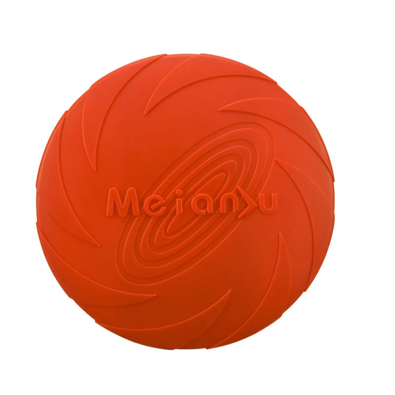 Silicone Flying Disc for Dogs - Soft Chew-Resistant Frisbee