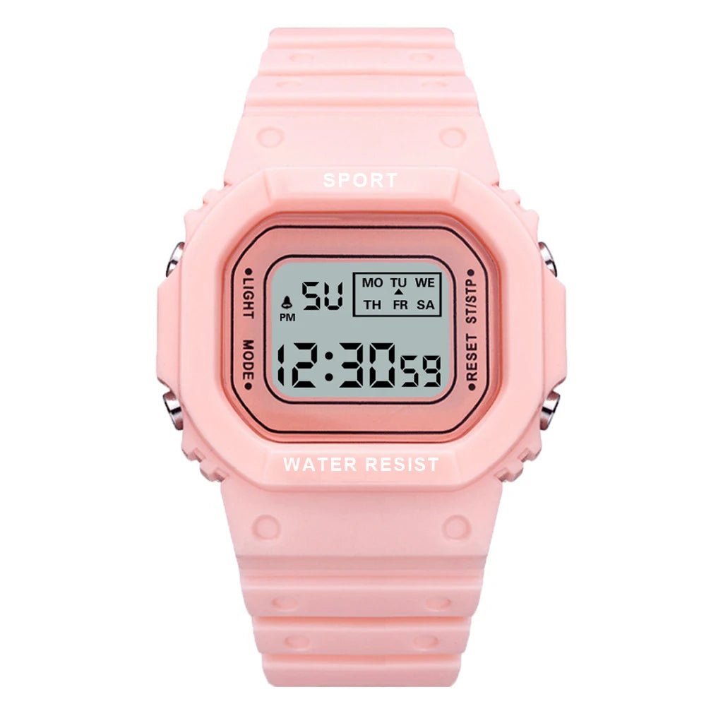 YIKAZE Square Digital Watch – LED Sports Watch for Men, Women & Kids