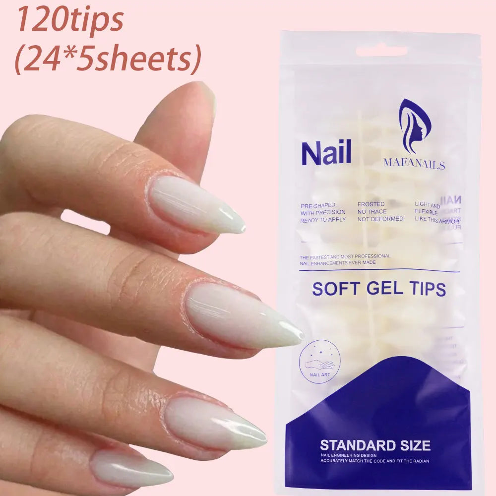 120Pcs Christmas Red Press On Nails Mid-length Almond Fake Nails Full Cover Detachable False Nail Tips For Women Halloween Wear