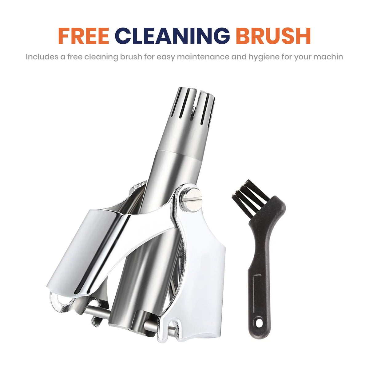 Manual Nose & Ear Hair Trimmer - Stainless Steel, Painless, Portable - photo 5