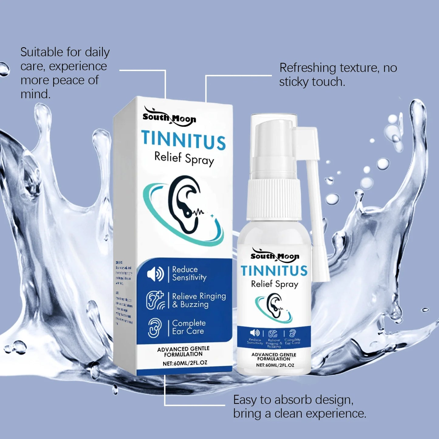 Ear Cleansing Spray 60ml — Earwax Removal & Soothing Ear Care Liquid