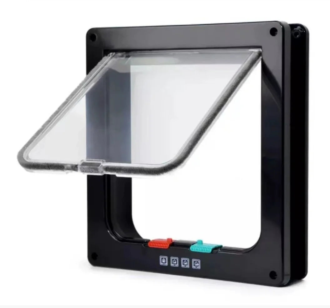 Magnetic Cat Flap Door - 4-Way Lock ABS Pet Door Kit – photo 9