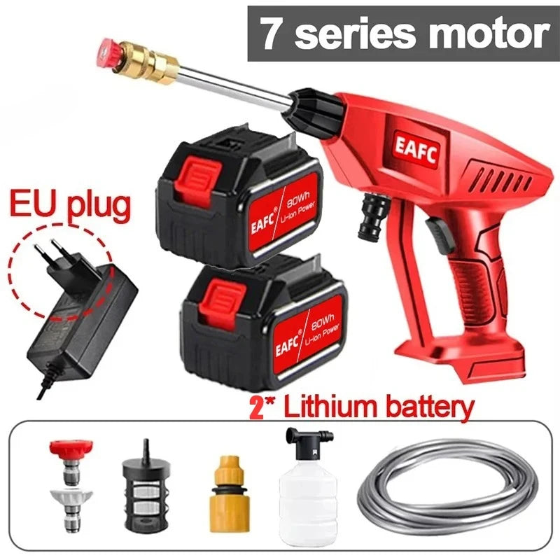 EAFC 21V Cordless Pressure Washer — Foam Car Wash Spray Gun