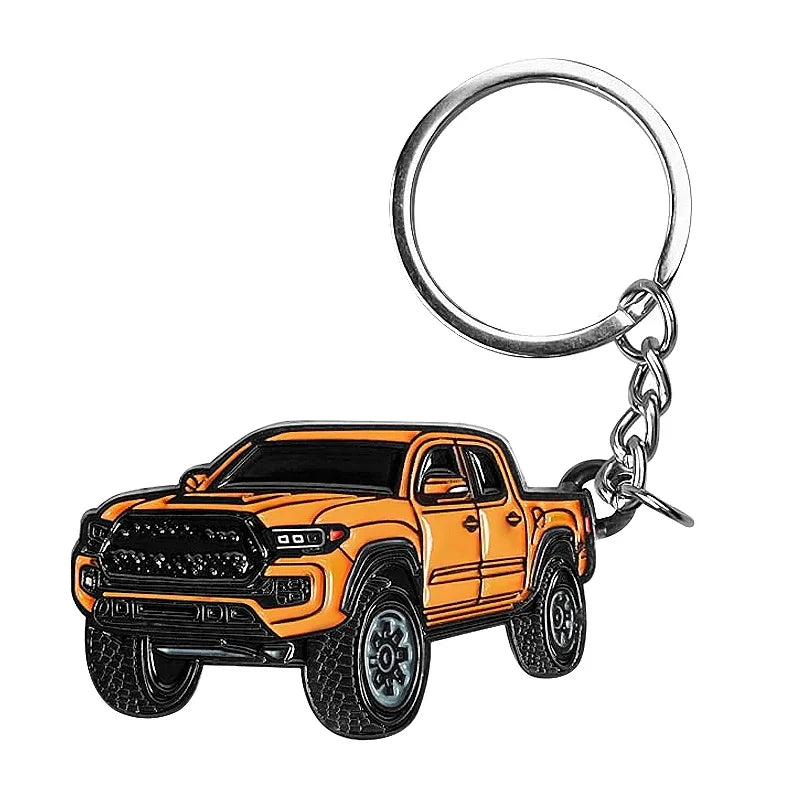 Zinc Alloy Uncoated Car Model Pendant Keychain for Tacoma Style Metal Keychain for Toyota Tacoma Durable Decor Accessories