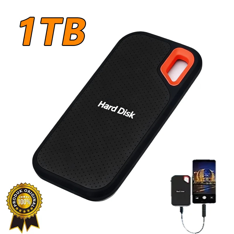 Ultra Thin Portable External SSD Solid State Drive | USB 3.1 Type-C
