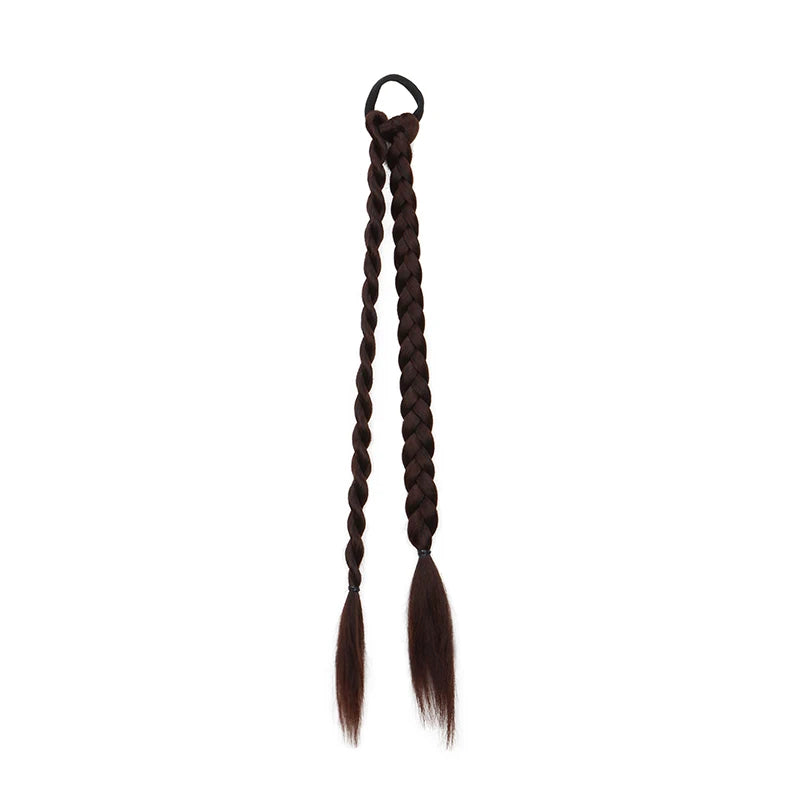 Synthetic Long Straight Sweet Cool Hair Wig Braids Hair Twist Braids Women Hairwear Accessories