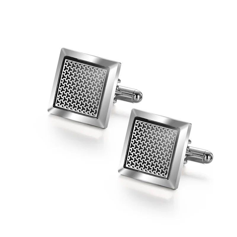 Man Shirt Cufflinks Copper Cufflinks For Mens Luxury Wedding Guests Gifts Round Square Fashion Jewelry Men Cuffs Links Tie Clip