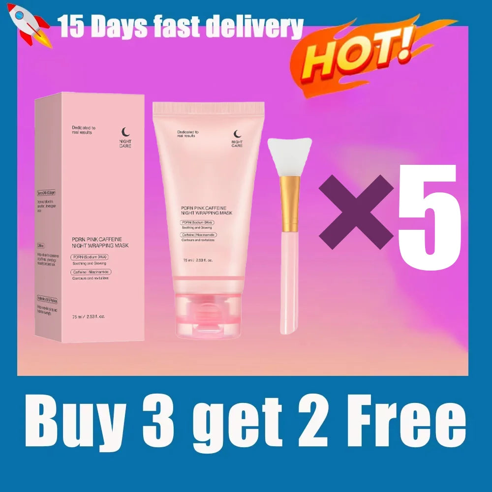 Eelhoe Korean Night Collagen Sleep Mask – Overnight Firming, Puffiness Reduction & Glass Skin | Moisturizing Peel Mask | 1, 2, 3 & 5 Pcs