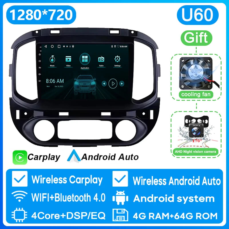 Car Android Car Radio DVD For Chevrolet Colorado/GMC Canyon 2015 - 2017 GPS Navigation Multimedia Player 4G WIFI VT QLED Screen