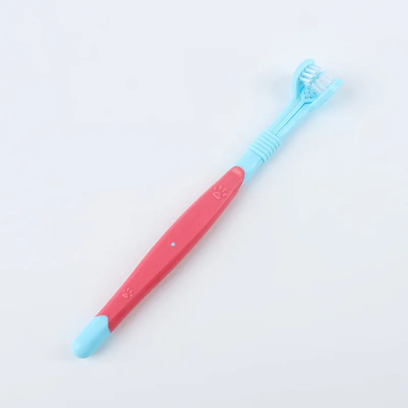 3-Head Pet Toothbrush with Scraper - Dog & Cat Oral Care – photo 7