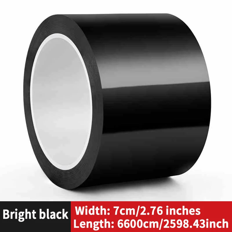 Car modified color film, High brightness black carbon fibrous PET car interior and exterior sticker, body mid net modification