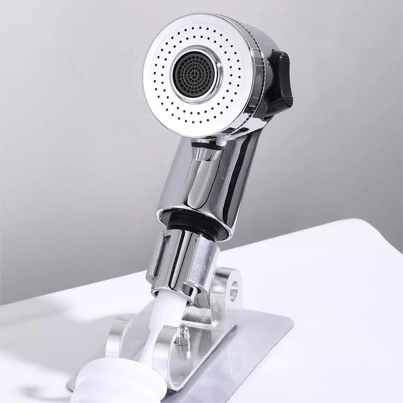 Bathroom Faucet Pull-out Hot and Cold Water Shower Head for Washing Hands and Face Basin Extension