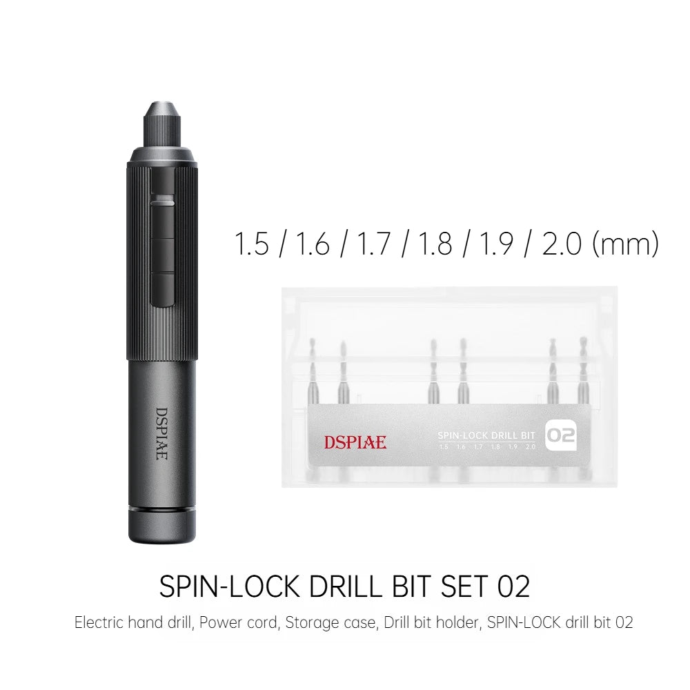 DSPIAE AT-ED01 Orbit Electric Hand Drill Screwdriver for Gunpla Plastic Wooden Soft Metal Drilling Model DIY Assembly Hobby Tool
