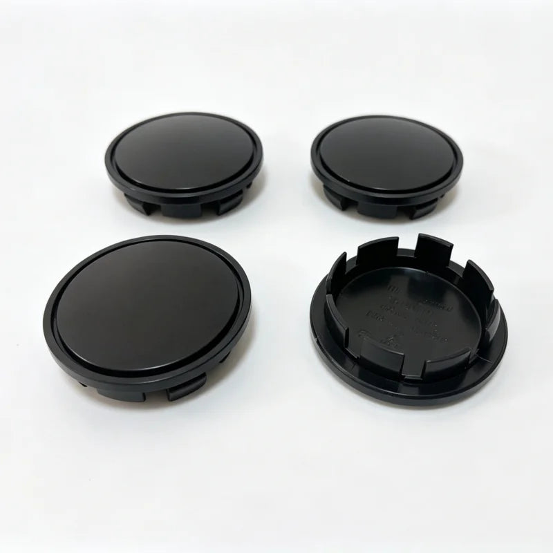 4 Pcs / Set No Logo Blank Base 65mm Black or Silver Wheel Center Caps For 6.5cm Hub Cover Car Styling Auto Exterior Accessories