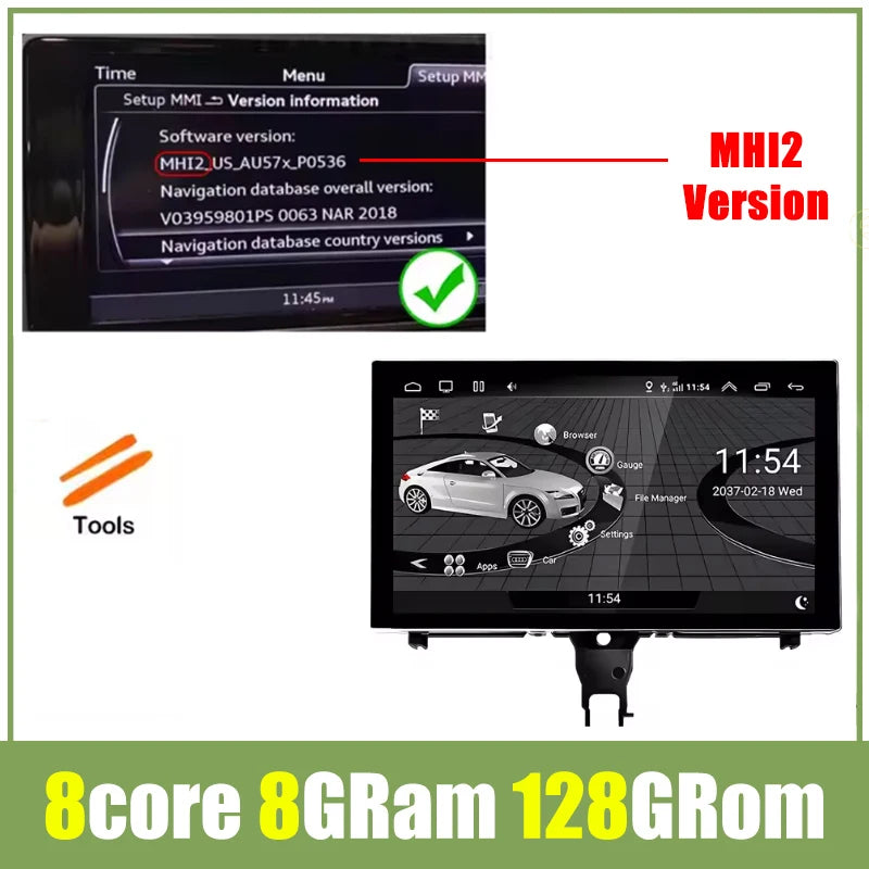 9" Android Car Stereo for Audi A6 C7 & A7 (2012–2018) — CarPlay, Android Auto, GPS, Bluetooth, WiFi
