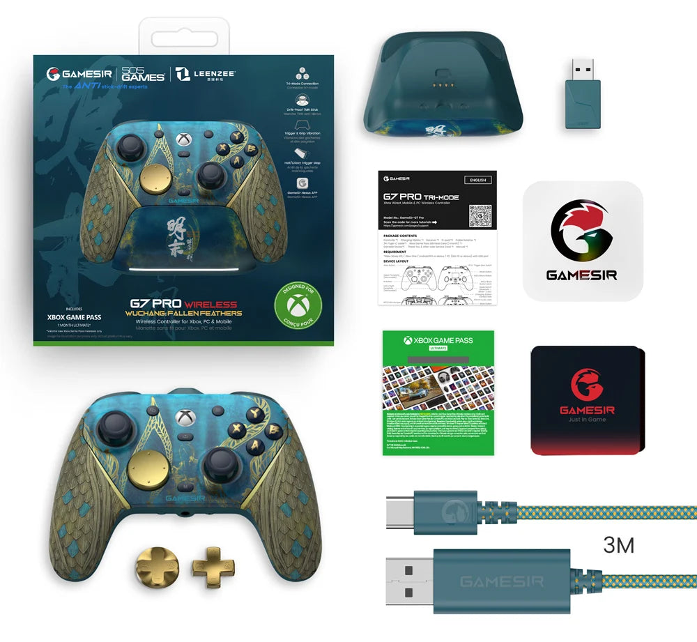 GameSir G7 Pro WUCHANG Xbox PC Controllers Wireless for XBOX Series S X One PC Control Bluetooth Gamepad Fallen Feathers Edition