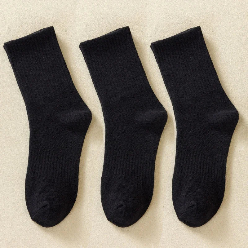 Men's Cotton Crew Socks — White, 1 & 10-Pair Packs, Plus Size