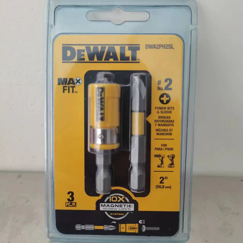 DEWALT Original DWA2PH2SL MAXFIT Screwdriver Bits 2Inches PH2 Impact Driver Bit Magnetic Ring Sleeve Sucker Tool Accessories