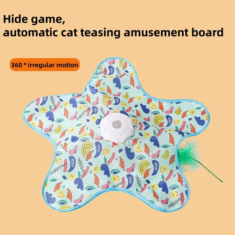 Interactive Cat Hunting Carpet - Rotating Wheel & Teaser Toy – photo 8
