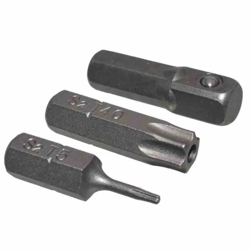 New 25mm Torx Screwdriver Bits Hex Shank 6.35mm With Adapter Nutdrivers For Pneumatic Electric Rechargeable Screwdrivers Tools