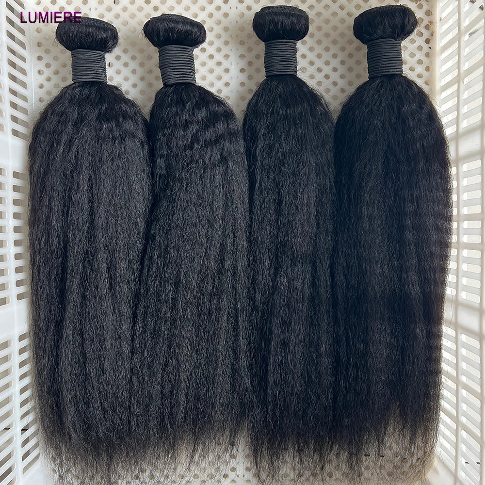 Coily Yaki Straight Human Hair Bundle Virgin Unprocessed Jerry Curly Human Hair Extension Top Quality Wholeasle Double Weft