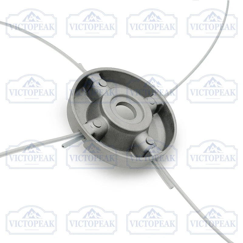 Aluminum Alloy Grass Trimmer Head With Nylon Wrapped Steel Line Trimmer Head Replacement Parts For Gardening Tool