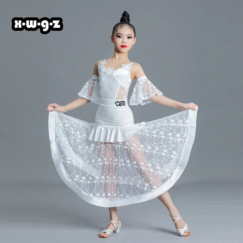 Girls national standard modern dance dress