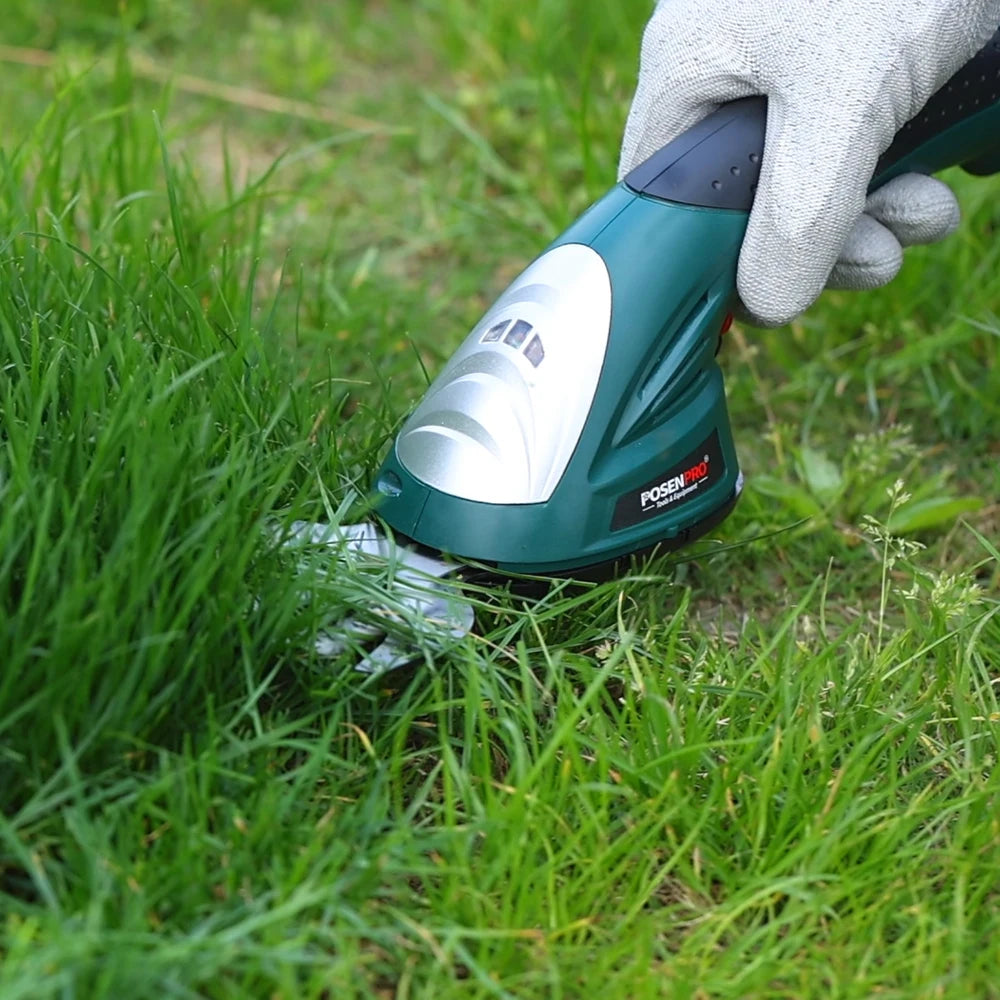 7.2V Cordless 2-in-1 Hedge & Grass Trimmer – Handheld Shrubber with Battery & Charger Included