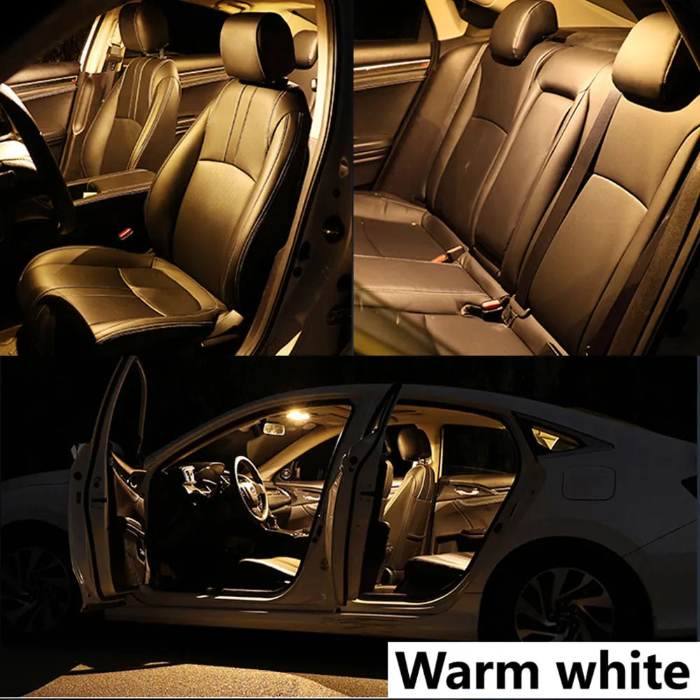 ABRIGHT Car LED Interior Light Canbus For Toyota Land Cruiser 100 Prado 120 150 Highlander CHR RAV4 Prius Avensis Corolla Auris