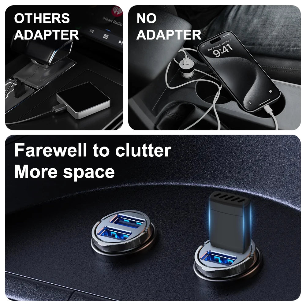 Wireless CarPlay & Android Auto AI Box, Compatible with Mazda, Toyota & Volvo