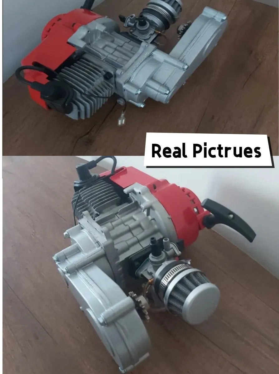 NEW 2 Stroke Engine Motor with Carburetor Air Filter Gear Box Most Air-cooled Mini Off-road Vehicles