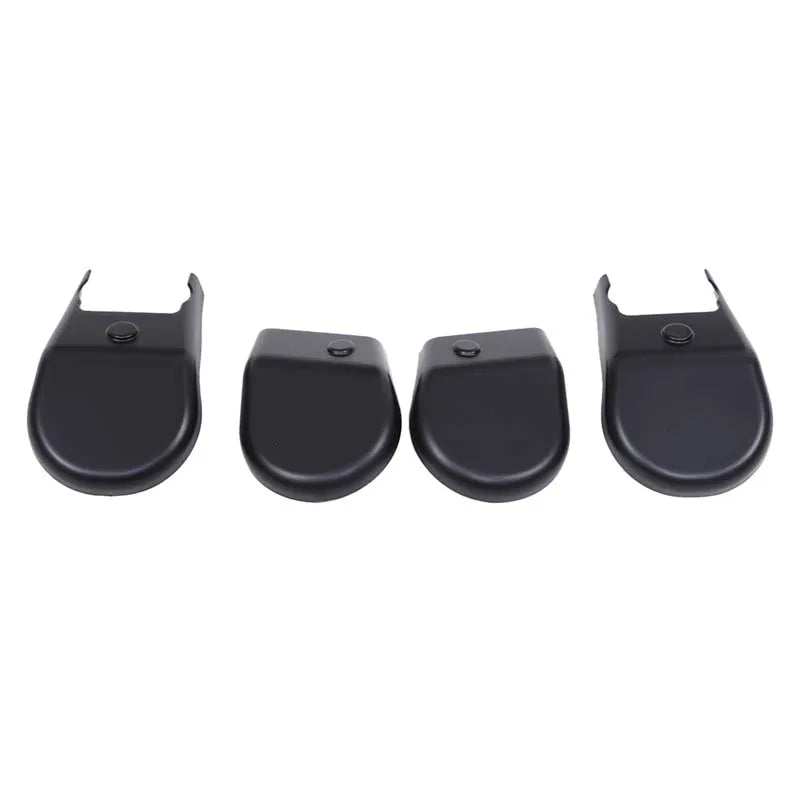 ABS Glossy Black Car Seat Foot Screw Protection Cap Decoration Cover Trim Fit For Toyota Hilux 2015-2022 Interior Accessories