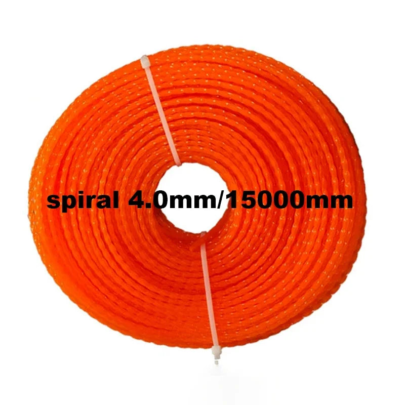 2mm~3mm*10m~25m Mowing Nylon Grass Trimmer Rope Brush Cutter Trimmer Line Mowing Wire Lawn Mower Accessory