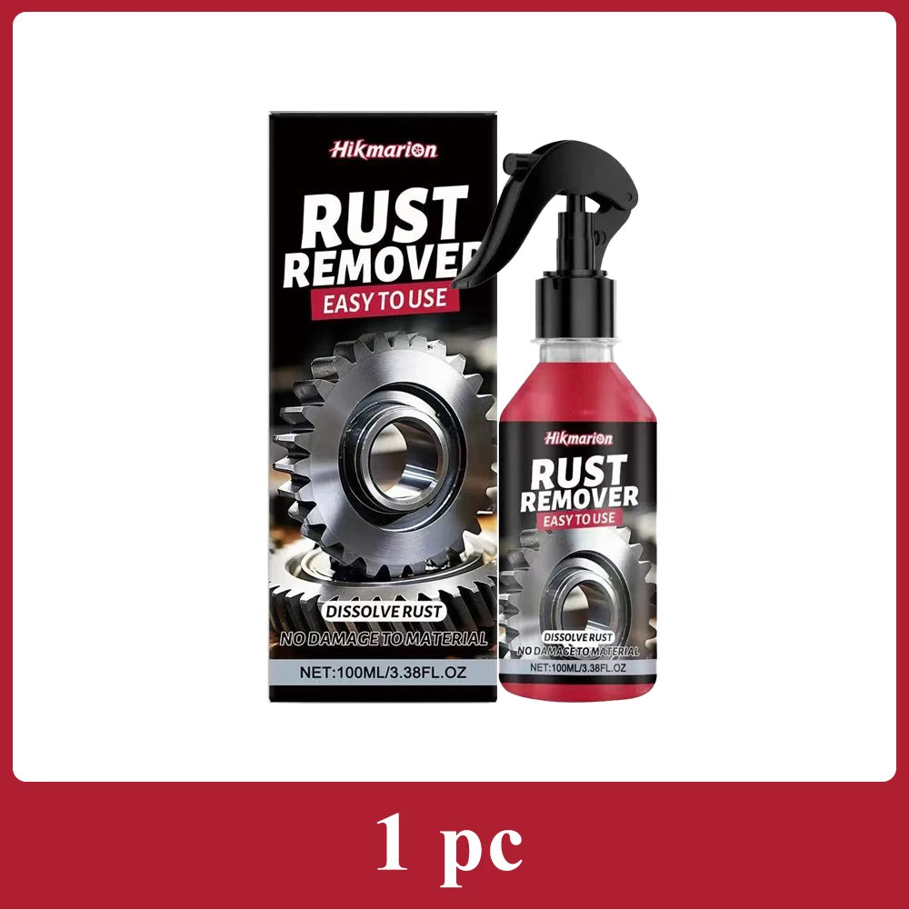 Car Rust Remover Spray, Quick Cleaner for Wheels & Exhaust Pipes, Remove Rust, Iron Powder and Stubborn Stains on Metal Surfaces