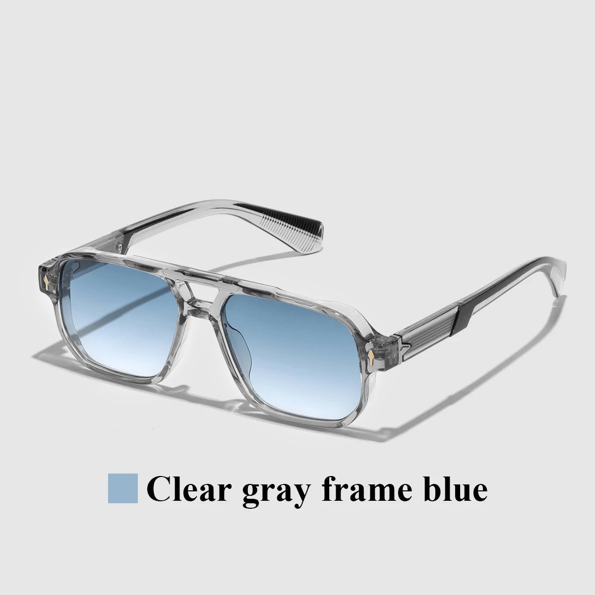 Transparent Frame Sunglasses — Retro Unisex UV400 Shades