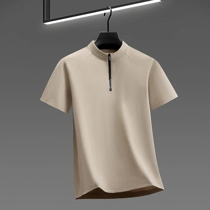 Men's Half-Zip Tee - Soft Breathable Pullover, Sports & Leisure