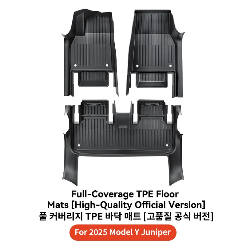YZ 360° Full Cover TPE Injection Floor mat waterproof Anti-Slip Set Floor Liner Mat For Tesla Model Y Juniper 2026-2026