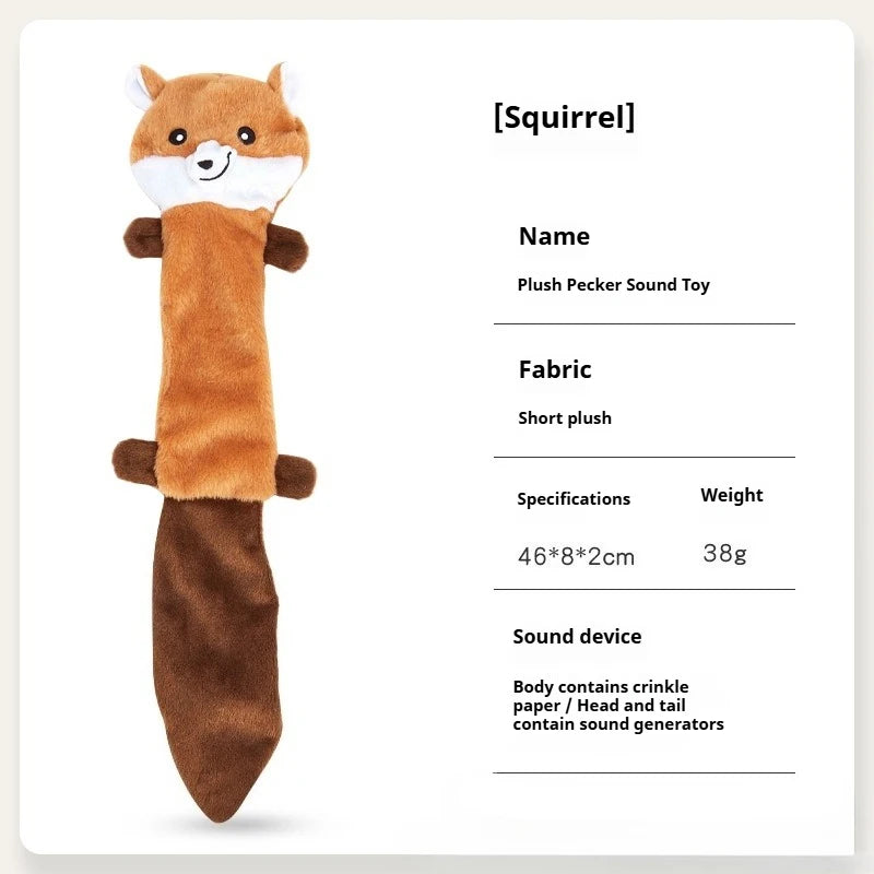 No-Stuffing Squeaky Dog Toy - Plush Chew for All Breeds – photo 8