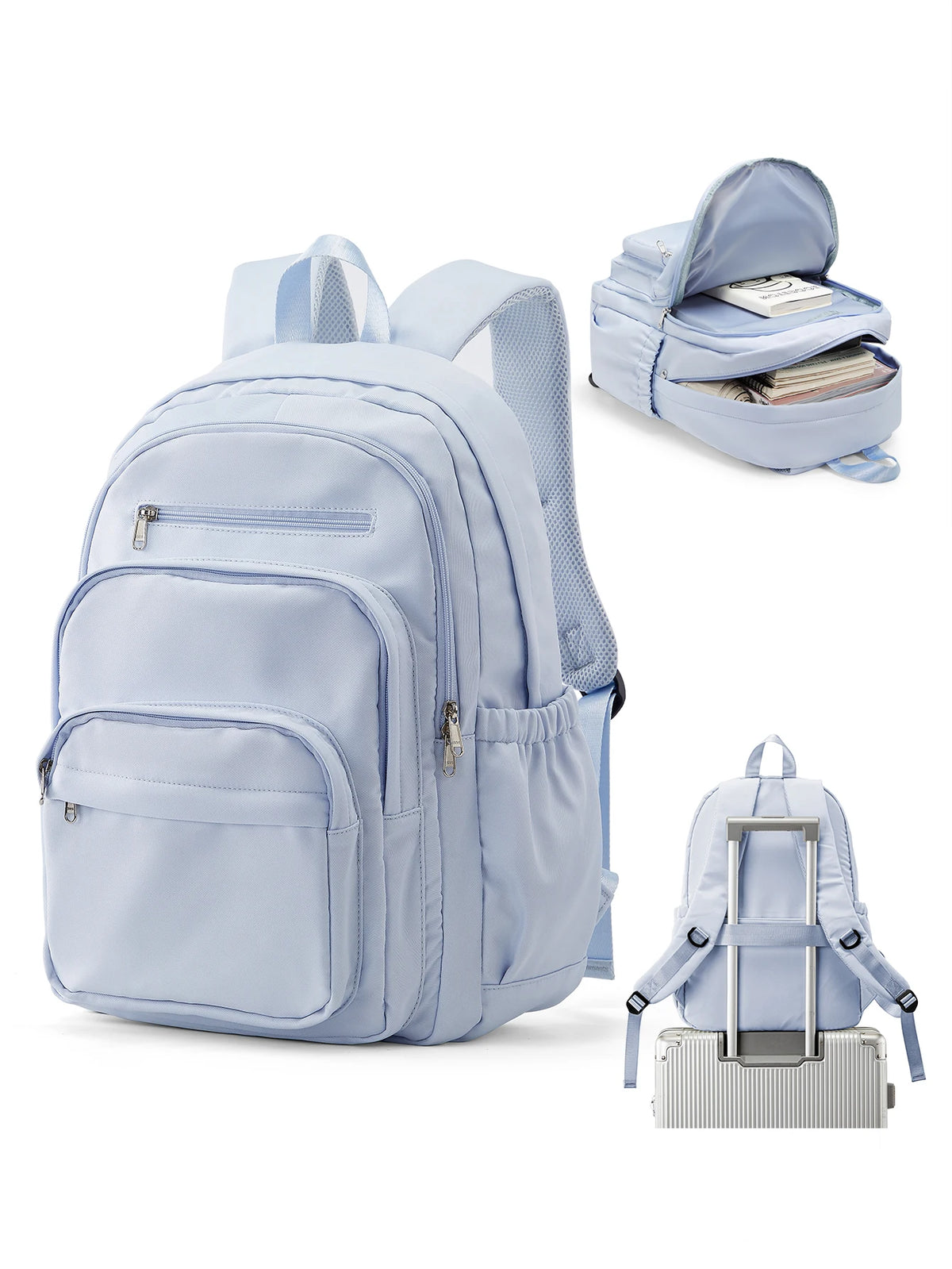 Multi-Pocket School Backpack for Girls & Teens