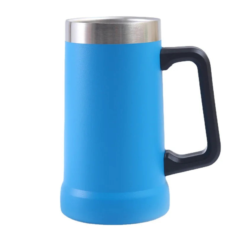 Free Name LOGO 24OZ Beer Wine Thermos Big Capacity Cups Insulated Tumbler Coffee Mug Vacuum Thermos Cup Coffee Tumbler Egg Shape