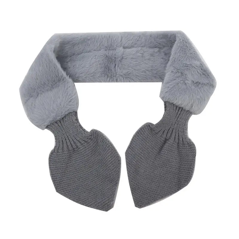 Women's Cross Strap Knit Neck Scarf - Soft Short Winter Scarf - photo 9
