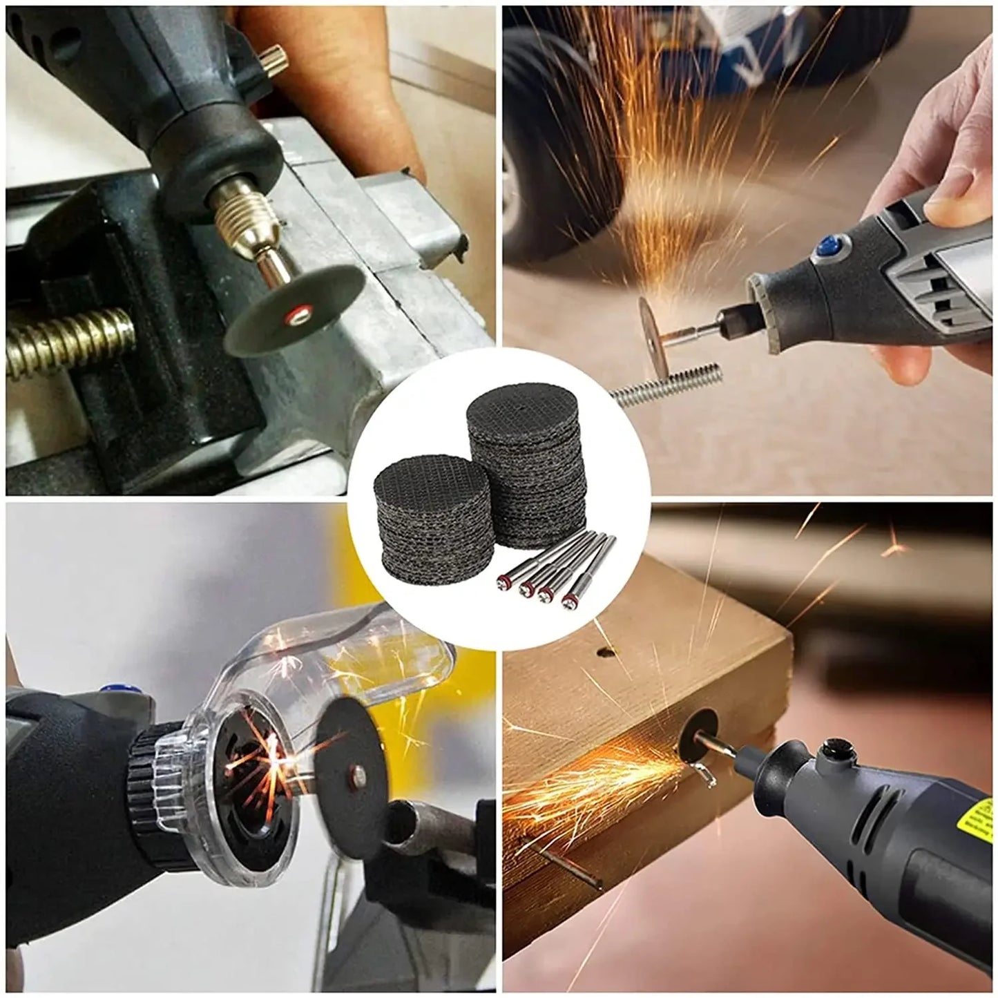 11/21/54pcs Abrasive Cutting Disc 32mm With Mandrels Grinding Wheels For Dremel Accesories Metal Cutting Rotary Tool Saw Blade
