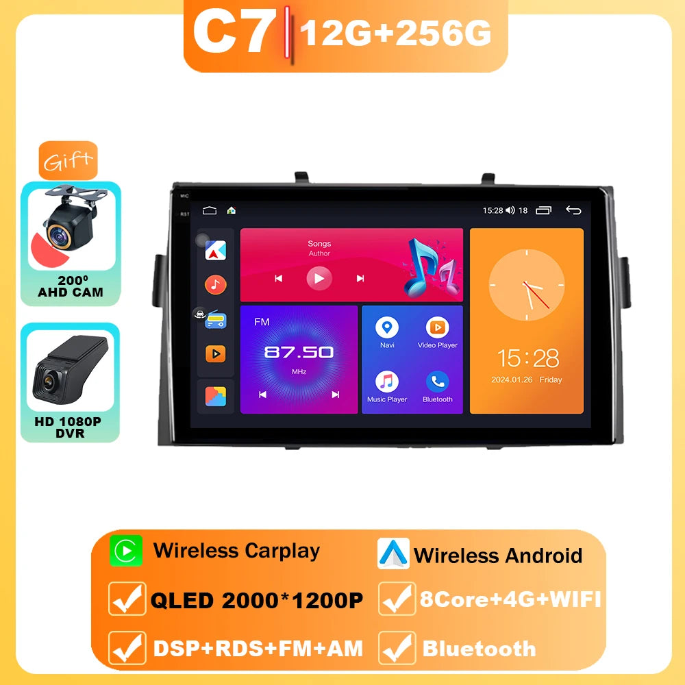 Android Car Stereo for Honda Ridgeline (2006–2014) — Wireless CarPlay, Android Auto, GPS, WiFi, All-in-One