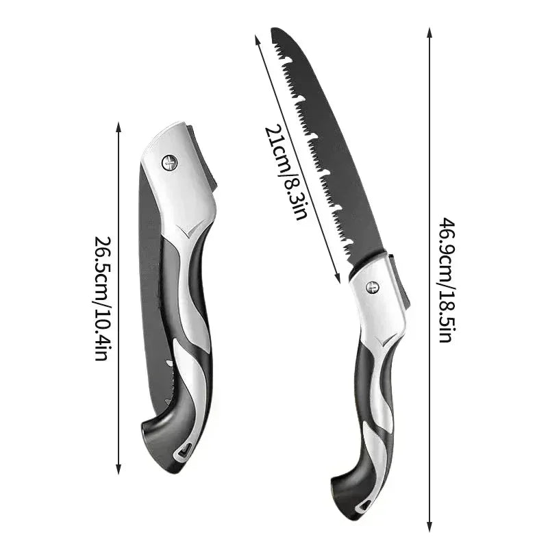 Multifunctional Folding Hand Saw – Portable Outdoor Logging & Tree Pruning Saw, Sharp & Durable