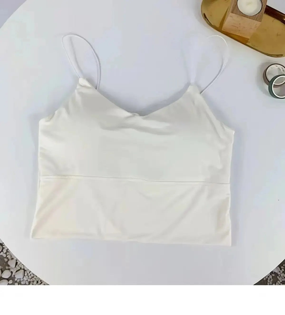 Women's Seamless Ice-Silk Camisole — Padded Bralette Tank Top