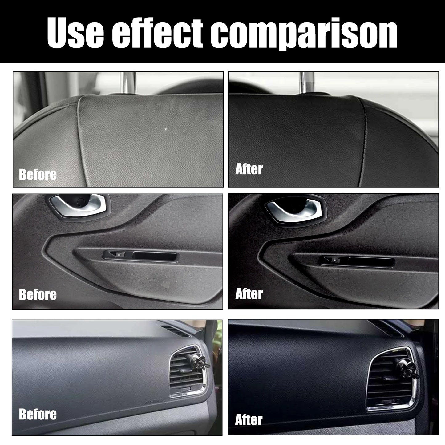 Homonth Nano Plastic Restorer Car Interior Seat Instrument Panel Instant Decontamination Polish Maintenance Cleaning Agent