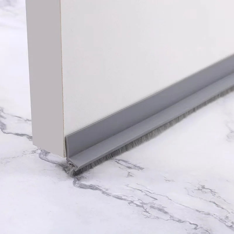 Door Draft Stopper with Brush - Rubber Door Sweep Seal Strip - photo 10