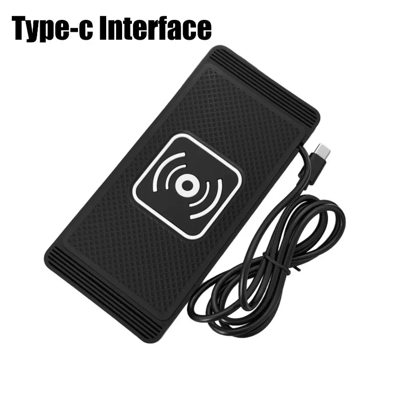 1PC Car Wireless Fast Charger for Iphone 16 15 15 Pro Max 14 13 12X Samsung S24 S23 Auto Charger with PC Rubber Pad Stand